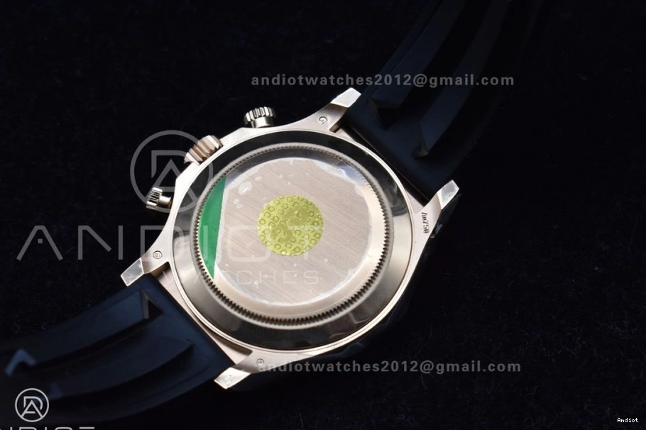 Best Daytona SH4130 116518 Oysterflex Strap RG 1:1 APSF Dial Rubber on Black Edition 0404